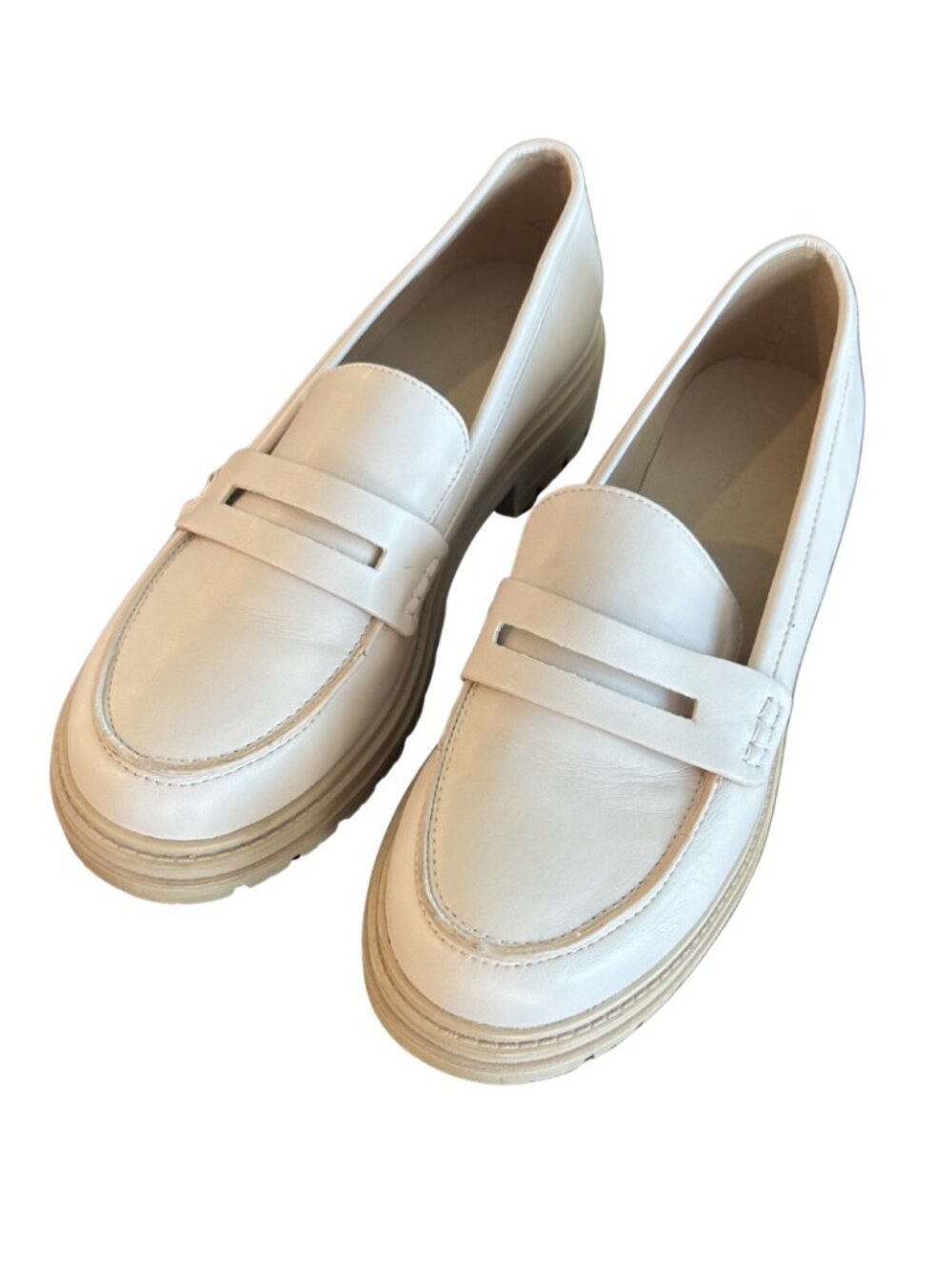 Off-White Penny Loafers by Coutgo (Women's Size 9)